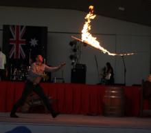Whip Cracking with fire