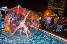 Orbs - Acro on water