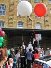 waiters on  stilts