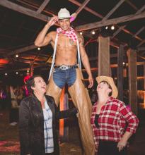 Cowboy Stilt Walker