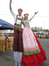 Oktober Fest Stilts Duo