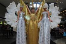 Stilts Xmas Angels Silver and Gold